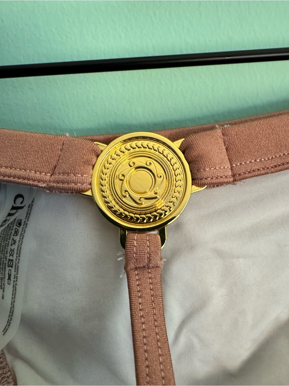 Men’s Charlie by MZ Greco Swim Thong in Rose Gold - Size Medium (31-32) - NWOT - Picture 4 of 6